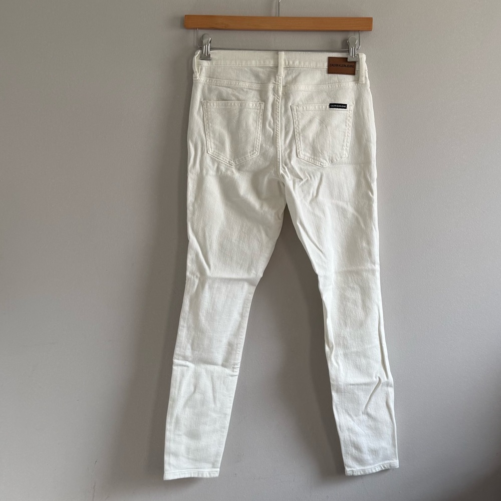 CALVIN KLEIN JEANS Mid-rise rise Skinny Regular Jeans Women Size 27 - Picture 12 of 15